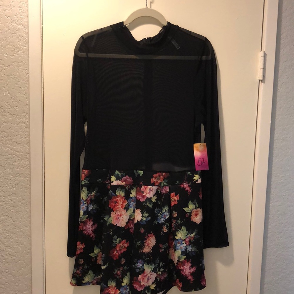 Sheer Topped Romper
